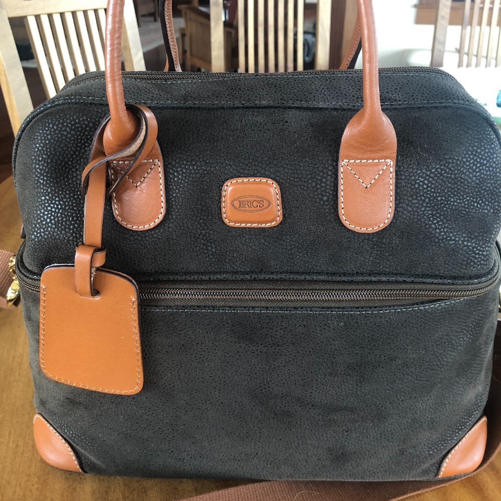 Brics Olive Green Cosmetic Train Case New